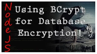 NodeJS - Using BCrypt for Database Encryption
