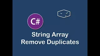 string array remove duplicates in c