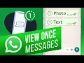 Download Lagu How to Send One Time View Pictures \u0026 Videos on WhatsApp | How to Send Disappearing Messages