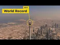 Fly Emirates world record advertisement  on Burj Khalifa | Tallest building in the world.