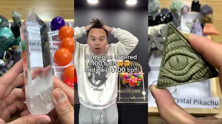 Someone ordered 100 balls of mystery crystals!!