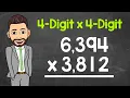 4-Digit by 4-Digit Multiplication Practice Problems Included