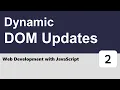 Web Development with JavaScript - Dynamic DOM Updates