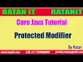 Core Java Tutorial Modifiers in java Protected Modifier By Ratan sir