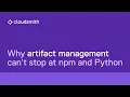 Why artifact management can t stop at npm and Python