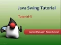 Java Swing Tutorial Layout Manager BorderLayout