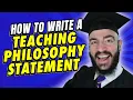 How to Write an AMAZING Teaching Philosophy Statement How to Write a Pedagogical Statement