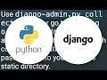 Django admin not serving static files