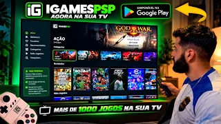 SAIU!! APP COM JOGOS DE PLAYSTATION 2 E PSP PARA TV ANDROID NA PLAY STORE - IGAMES PSP NA TELEVISÃO