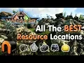 ARK VALGUERO Best Resource Farm Locations - Metal Crystal Obsidian Oil Sulfur