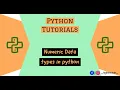 PYTHON Part - 2 Numeric Data Types in Python INT FLOAT COMPLEX NUMBER