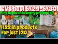 CVS couponing haul - Laundry stock up 122 in products for 20