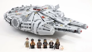 LEGO Star Wars Millennium Falcon 2015 Edition (Timelapse & Review) - Set 75105