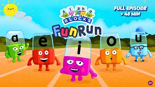 Alphablocks Fun Run - Learn ABC Phonics and Letter Sounds CBeebies Go Explore Game