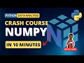Complete NUMPY for Beginners in just 10 minutes Python Data Analysis