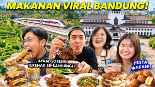 MAKANAN VIRAL DI BANDUNG! AYAM GORENG SERUNI, SANDWICH JUMBO, CAFE ESTETIK! SAMPE KENYANG!!😂