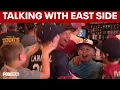 Jamie Apody talks with East Side following Little League win