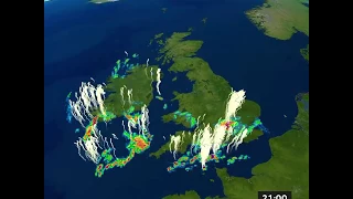 Last night s lightning strike map