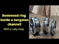 Download Lagu How to make a bentwood ring in a tungsten channel ring!
