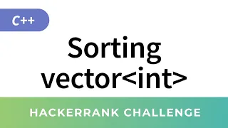 HackerRank Solution Vector-Sort in C