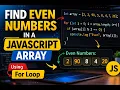 How to Find Even Numbers in an Array in JavaScript