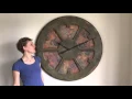 Peak Art - Boho Large Artistic Statement Wall Clock