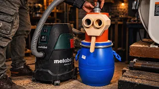 I made a turbine for a vacuum cleaner with a damper switch