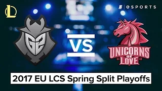 HIGHLIGHTS: G2 Esports vs. Unicorns of Love (2017 EU LCS Spring Finals)