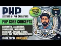 Lecture 4 - PHP Operators in PHP Course