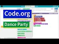 Dance Party Puzzle 10 - Code org Tutorial with Answers