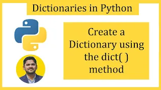 Create a Dictionary in Python using the dict method Amit Thinks