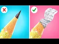 Download Lagu SCHOOL HACKS AND TRICKS 🌈 Cool Rainbow Crafts And Easy Art Ideas💵 Drawing With Pencil by 123 GO!