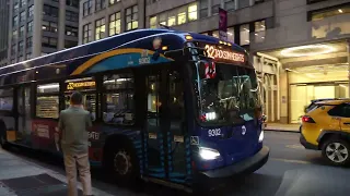 MTA Bus on the Q32 to Jackson Heights at Madison Av E 40th St