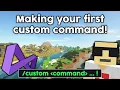How To Make Custom Commands w Skript Minecraft Tutorial