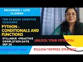 Python Conditional Statements Functions TRB CS Exam Preparation MCQs Explanation