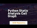 python static analysis call graph