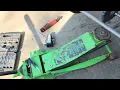 LESCO Chariot Fertilizer Spreader Ride-On 125 lbs Spinner Fix