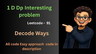 Leetcode 91 - Decode Ways Dynamic programming