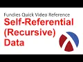 Self-Referential Recursive Data Fundies Quick Reference