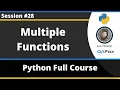 Multiple functions can be created Python Tutorial - Part 28