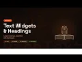 Rust egui Tutorial Text Widgets Labels Headings More