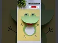 DIY PAPER FROG TOY Paper Crafts for School Paper Craft Easy Kids Craft Ideas Origami Frog