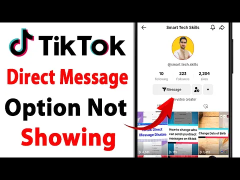 Download MP3 How to Fix Tiktok Direct Message Option Not Showing | Tiktok Direct Message Option Not Showing