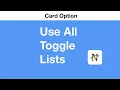 Use All Toggle Lists - Card Option in Notion to Anki