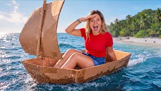 CHI COSTRUISCE LA BARCA DI CARTONE MIGLIORE VINCE 1000€!📦