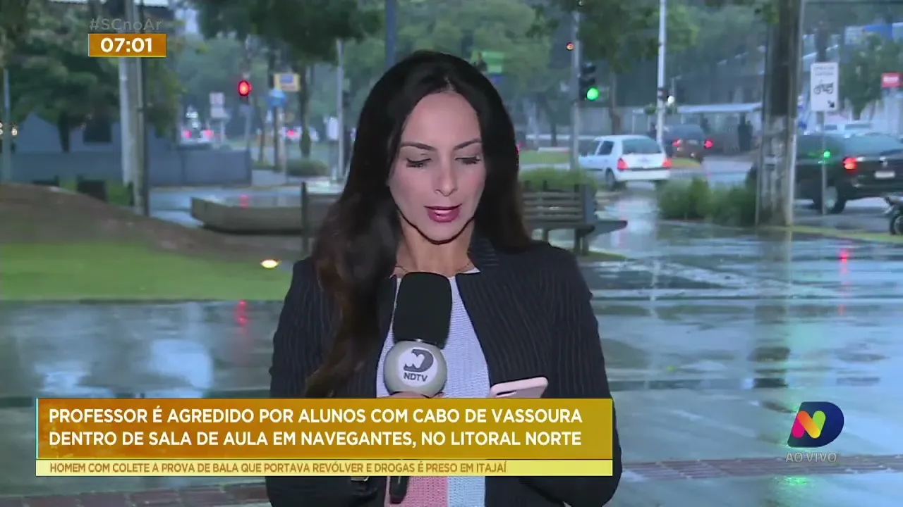 Professor é agredido por alunos dentro de sala de aula em Navegantes