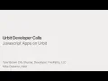 Developer Call Javascript Apps on Urbit