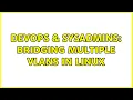 DevOps SysAdmins Bridging multiple VLANs in linux