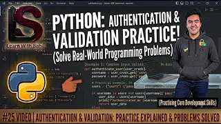python Validation Authentication Practice Questions IGCSE CS practical