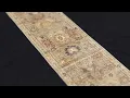 10ft Mushroom Beige Runner Rug - Hand-Knotted Oushak Rug from Afghanistan